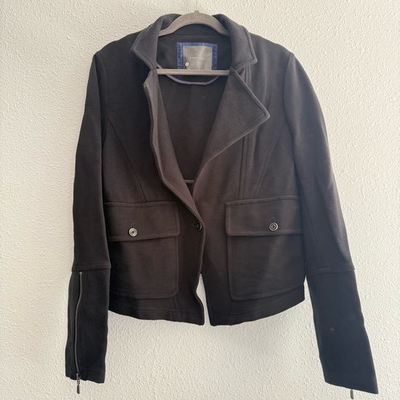 Anthropologie Surin Moto Jacket Size L Black - Picture 5 of 12
